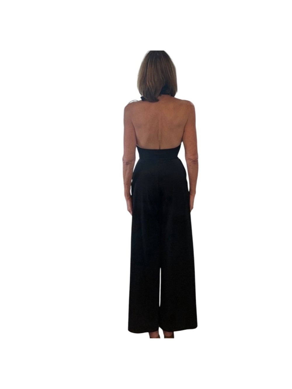 Susana Monaco Black Spandex Jumpsuit NWOT Size S - Picture 3 of 6